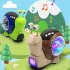 Electric Snail Toy Universal Shaking Head Snail With Music Light Projection Interaction Toys For Boys Girls Gifts red hermit crab