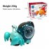 Electric Snail Toy Universal Shaking Head Snail With Music Light Projection Interaction Toys For Boys Girls Gifts red hermit crab