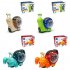 Electric Snail Toy Universal Shaking Head Snail With Music Light Projection Interaction Toys For Boys Girls Gifts red hermit crab