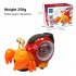Electric Snail Toy Universal Shaking Head Snail With Music Light Projection Interaction Toys For Boys Girls Gifts red hermit crab