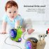 Electric Snail Toy Universal Shaking Head Snail With Music Light Projection Interaction Toys For Boys Girls Gifts red hermit crab