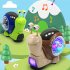 Electric Snail Toy Universal Shaking Head Snail With Music Light Projection Interaction Toys For Boys Girls Gifts green hermit crab