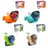 Electric Snail Toy Universal Shaking Head Snail With Music Light Projection Interaction Toys For Boys Girls Gifts red hermit crab