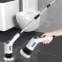 Electric Spin Scrubber  Electric Spin Brush With 7 Brush Heads  3000mAh Rechargeable Battery  Type C Charging Interface Spin Scrubber For Bathroom  Kitchen Whit