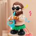 Electric Swinging Saxophonist Figure Toy Children Fun Musical Player Sensory Dancing Toys With Light Music For Boys Girls Birthday Gifts as shown with screwdriv