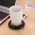 Electric Tea Warmer Cup Heater Mug Milk USB Coffee Coaster Coffee Heating Mat for Baby Bottle Heater white