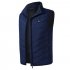 Electric Vest Heated Jacket USB Thermal Warm Heated Pad Winter Body Warmer blue XL