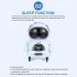 Electric Voice Smart Mini Pocket Robot with Light Music Multi functional Children Early Education Puzzle Toys White