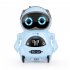 Electric Voice Smart Mini Pocket Robot with Light Music Multi functional Children Early Education Puzzle Toys Blue