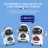 Electric Voice Smart Mini Pocket Robot with Light Music Multi functional Children Early Education Puzzle Toys White