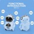 Electric Voice Smart Mini Pocket Robot with Light Music Multi functional Children Early Education Puzzle Toys Blue