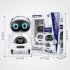 Electric Voice Smart Mini Pocket Robot with Light Music Multi functional Children Early Education Puzzle Toys Blue
