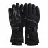 Electric Warm Heated Gloves Winter Warming Waterproof Smart Heating Gloves for Motorcycle Riding Outdoor Sports Black M