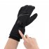 Electric Warm Heated Gloves Winter Warming Waterproof Smart Heating Gloves for Motorcycle Riding Outdoor Sports Black M