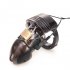 Electro Shock Chastity Cage Penis Sleeve Male Sex Toys Electric Cock Cage Cock Ring Chastity Device For Men CB6000 black