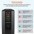 Electromagnetic Radiation Detector Led Magnetic Field Detector Test Equipment For Computer Refrigerators black