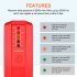 Electromagnetic Radiation Detector Led Magnetic Field Detector Test Equipment For Computer Refrigerators black