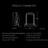 Electronic 22 inch Black LED Backpack Built in Led Display Advertising Large Capacity Computer Backpack 22 inches