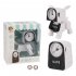Electronic Alarm Clock Multifunctional Cute Dog Robot Electronic Alarm Clock white