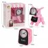 Electronic Alarm Clock Multifunctional Cute Dog Robot Electronic Alarm Clock Pink
