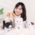 Electronic Cat Plush Toy Walking Lifelike Cat Doll With Sound Stuffed Kitten Interactive Toys For Boys Girls Birthday Gifts Home Decoration Q071 rabbit