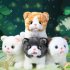 Electronic Cat Plush Toy Walking Lifelike Cat Doll With Sound Stuffed Kitten Interactive Toys For Boys Girls Birthday Gifts Home Decoration Q036 cat