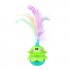 Electronic Cat Toy  Automatic Cat Toys Interactive With LED Lights  Type C Charging Cable  Whisper Mode  Swing Type Rechargeable Cat Toys For Living Room Yellow