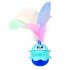 Electronic Cat Toy  Automatic Cat Toys Interactive With LED Lights  Type C Charging Cable  Whisper Mode  Swing Type Rechargeable Cat Toys For Living Room blue g