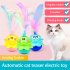 Electronic Cat Toy  Automatic Cat Toys Interactive With LED Lights  Type C Charging Cable  Whisper Mode  Swing Type Rechargeable Cat Toys For Living Room Yellow