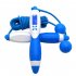 Electronic Digital Adult Skip Rope Calorie Consumption Professional Fitness Body Building Exercise Jumping Rope White blue