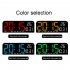 Electronic Digital Clock With 5 Modes Big Digits Sleep Button Voice Control Adjustable Brightness Table Clock For Office Living Room Bedroom School orange