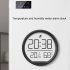 Electronic Digital Hygrometer Clock With Folding Bracket  Big Digits  Month  Date  Temperature LCD Display Clock  Wall Clock For Office  Living Room  Bedroom  S