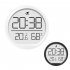 Electronic Digital Hygrometer Clock With Folding Bracket  Big Digits  Month  Date  Temperature LCD Display Clock  Wall Clock For Office  Living Room  Bedroom  S