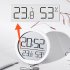 Electronic Digital Hygrometer Clock With Folding Bracket  Big Digits  Month  Date  Temperature LCD Display Clock  Wall Clock For Office  Living Room  Bedroom  S