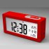 Electronic Digital Wall Clock With Temperature Display Home Clocks white