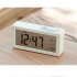 Electronic Digital Wall Clock With Temperature Display Home Clocks white