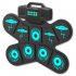 Electronic Drum Sets Roll Up Beginner Practice Pad Double Horn Rechargeable MIDI Drum Pad Children DTX Games WGS501