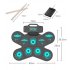 Electronic Drum Sets Roll Up Beginner Practice Pad Double Horn Rechargeable MIDI Drum Pad Children DTX Games WGS505