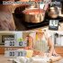 Electronic Food Thermometer High precision Intelligent Large Screen Digital Temperature Meter With Probes black