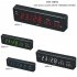 Electronic LED Alarm Clock with Temperature Humidity Display American Plug
