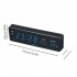 Electronic LED Alarm Clock with Temperature Humidity Display American Plug