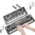 Electronic Piano Keyboard For Kids Multifunctional Electronic Organ Early Education Musical Instruments With Microphone 61 key with charging cable