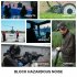 Electronic Shooting Ear Protection With Sound Amplification 24 DB Noise Reduction Safety Ear Muffs For Work Lawn Mowing Construction Green   storage bag