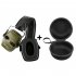 Electronic Shooting Ear Protection With Sound Amplification 24 DB Noise Reduction Safety Ear Muffs For Work Lawn Mowing Construction Green   storage bag