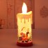 Electronic Simulation Candle  Light Led Candle Santa Claus Snowman Decoration Night Light Type A santa claus