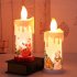Electronic Simulation Candle  Light Led Candle Santa Claus Snowman Decoration Night Light Type A santa claus