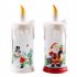 Electronic Simulation Candle  Light Led Candle Santa Claus Snowman Decoration Night Light Type B Snowman
