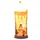 Electronic Simulation Candle  Light Led Candle Santa Claus Snowman Decoration Night Light Type B Snowman