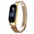 Electronic Watch Magnetic Quartz Waterproof Touch Led Bracelet Gold  blue circle 