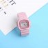 Electronic Watch Small Daisy Luminous Silicone Led Watch Watch Pink